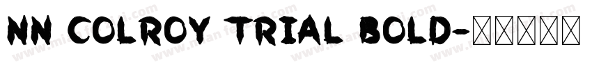 nn colroy trial bold字体转换